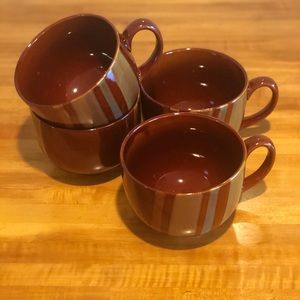 Four coffee mugs/soup bowls